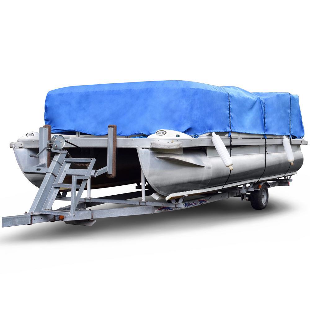 Sportsman 1200 Denier 17 ft. to 20 ft. Blue Pontoon Boat Cover Size PT-2