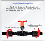 BBGS Irrigation System, Garden Drip 30M Automatic Irrigation Kit Micro Sprinkler Shrub Drip Kit for Landscape, Flower Bed, Patio Plants (30pcs Nozzles)
