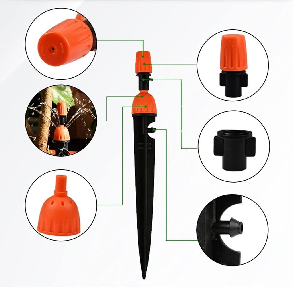 BBGS Irrigation System, Garden Drip 30M Automatic Irrigation Kit Micro Sprinkler Shrub Drip Kit for Landscape, Flower Bed, Patio Plants (30pcs Nozzles)