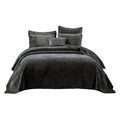 Luxury Velveteen Plush Waves Quilted Bedspread Set by Tache Home Fashion