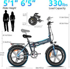 Electric Bike for Adults - 750W Motor 4 Hours Fast Char31 Mile RanFolding Electric Bike Riding in City Snow Beach E Bike Cruise Control