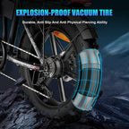 Electric Bike for Adults - 750W Motor 4 Hours Fast Char31 Mile RanFolding Electric Bike Riding in City Snow Beach E Bike Cruise Control