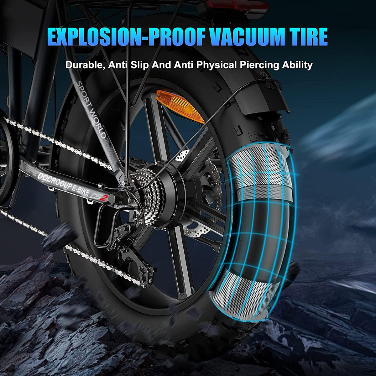 Electric Bike for Adults - 750W Motor 4 Hours Fast Char31 Mile RanFolding Electric Bike Riding in City Snow Beach E Bike Cruise Control