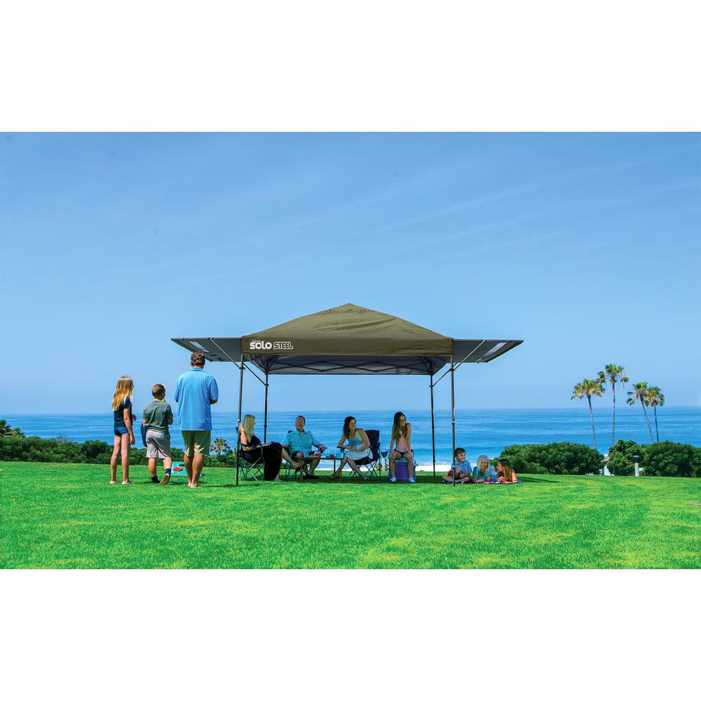 Solo170 10 ft. x 17 ft. Olive Straight Leg Canopy