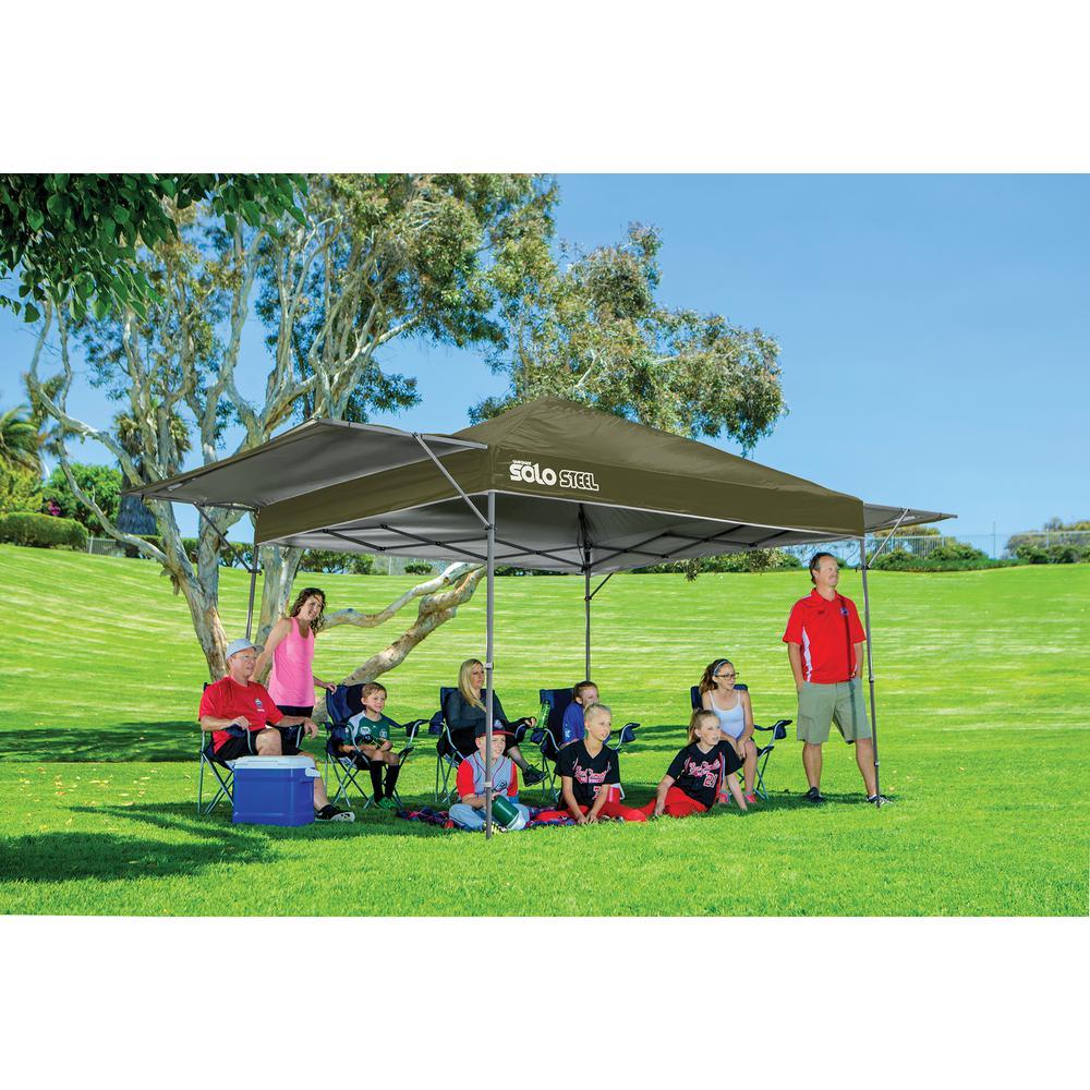 Solo170 10 ft. x 17 ft. Olive Straight Leg Canopy