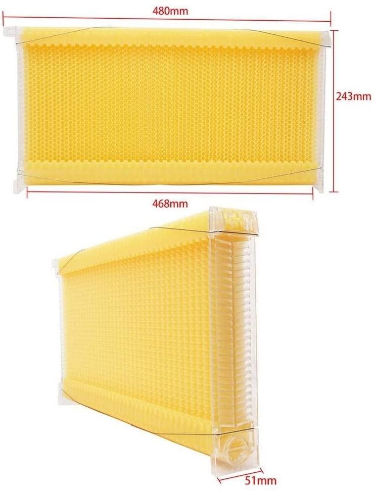 yolpoco 7pcs auto beehive frame comb, automatic wooden bee hive house kit，auto honey hive beehive frames + beekeeping wooden house beehive boxes-food grade bpa