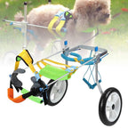 Zouminy Pet Wheelchair, Double Wheel Pet Wheelchair Disabled Dog Assisted Walk Car Hind Leg Rehabilitation Auxiliary Car for Dogs Cats