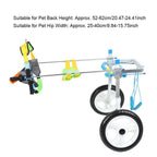 Zouminy Pet Wheelchair, Double Wheel Pet Wheelchair Disabled Dog Assisted Walk Car Hind Leg Rehabilitation Auxiliary Car for Dogs Cats