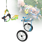 Zouminy Pet Wheelchair, Double Wheel Pet Wheelchair Disabled Dog Assisted Walk Car Hind Leg Rehabilitation Auxiliary Car for Dogs Cats