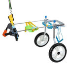 Zouminy Pet Wheelchair, Double Wheel Pet Wheelchair Disabled Dog Assisted Walk Car Hind Leg Rehabilitation Auxiliary Car for Dogs Cats