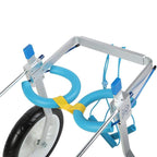Zouminy Pet Wheelchair, Double Wheel Pet Wheelchair Disabled Dog Assisted Walk Car Hind Leg Rehabilitation Auxiliary Car for Dogs Cats