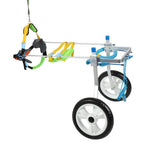 Zouminy Pet Wheelchair, Double Wheel Pet Wheelchair Disabled Dog Assisted Walk Car Hind Leg Rehabilitation Auxiliary Car for Dogs Cats