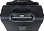 Rugged Roamer Luggage Collection Lightweight Softside Expandable 8-Wheel Spinner Travel Suitcase Bag, Black, 20-inch Carry-On
