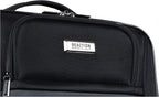 Rugged Roamer Luggage Collection Lightweight Softside Expandable 8-Wheel Spinner Travel Suitcase Bag, Black, 2-Piece (20" Carry-On / 28" Check Size)