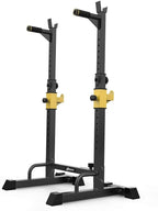 UBOWAY Barbell Rack, Squat Stand Adjustable Bench Press Rack 550 Lbs Max Load Multi-Function Weight Lifting Home Gym Fitness