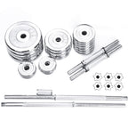 Adjustable Dumbbells Barbell 50KG/110LBS with Connector Options