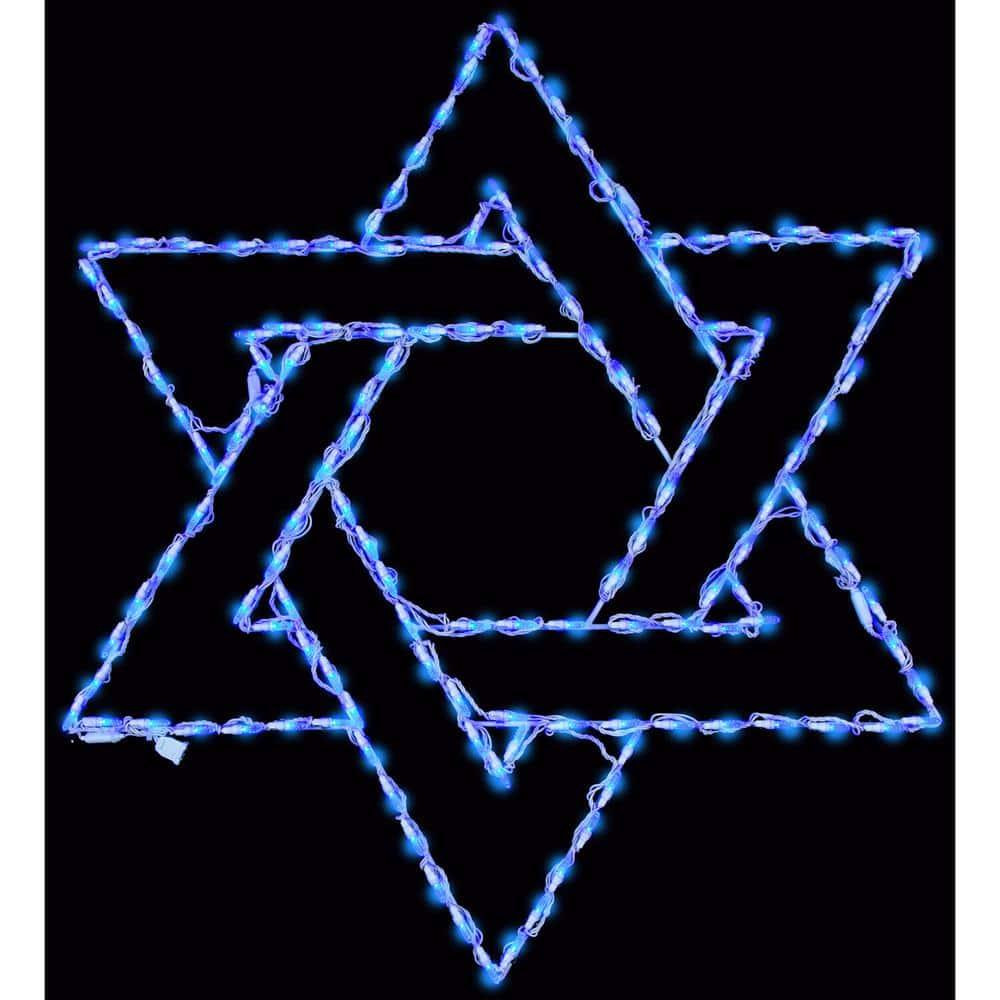 42 in. Hanukkah Star of David with LED Lights