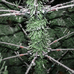 ALEKO Premium Snow White Flocked Fir Artificial Christmas Tree, 8'