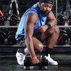 Adjustable Dumbbell 5-25Lbs Weight Options Non-Slip Dumbbell with Handle and Weight Plate for Body Workout Home Gym, SINGLE