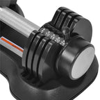 Adjustable Dumbbell 5-25Lbs Weight Options Non-Slip Dumbbell with Handle and Weight Plate for Body Workout Home Gym, SINGLE