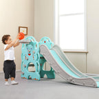 Children's Slide Basketball Frame, Climbing Stairs,Unisex,Indoor And Outdoor Use