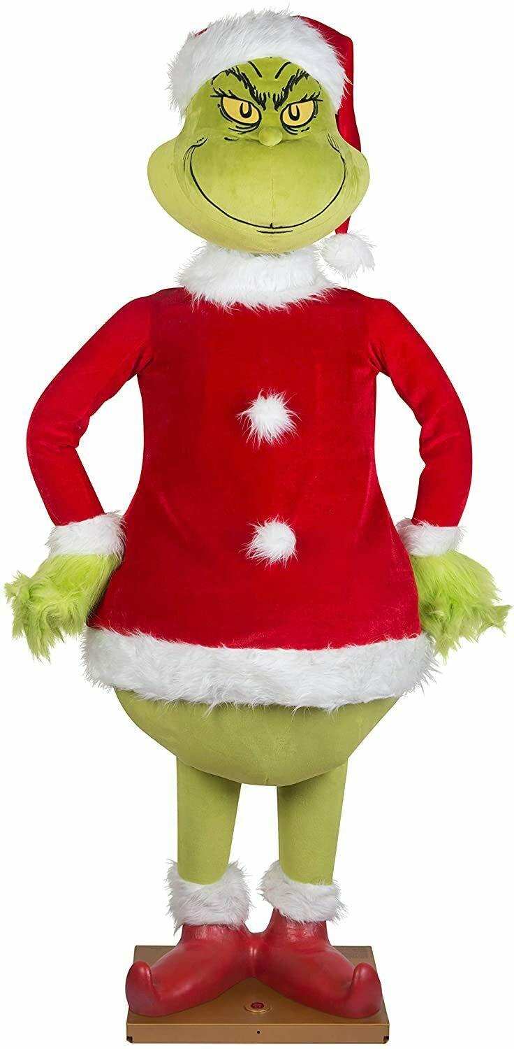 Gemmy Grinch Life Size Animated Character 5.74ft New
