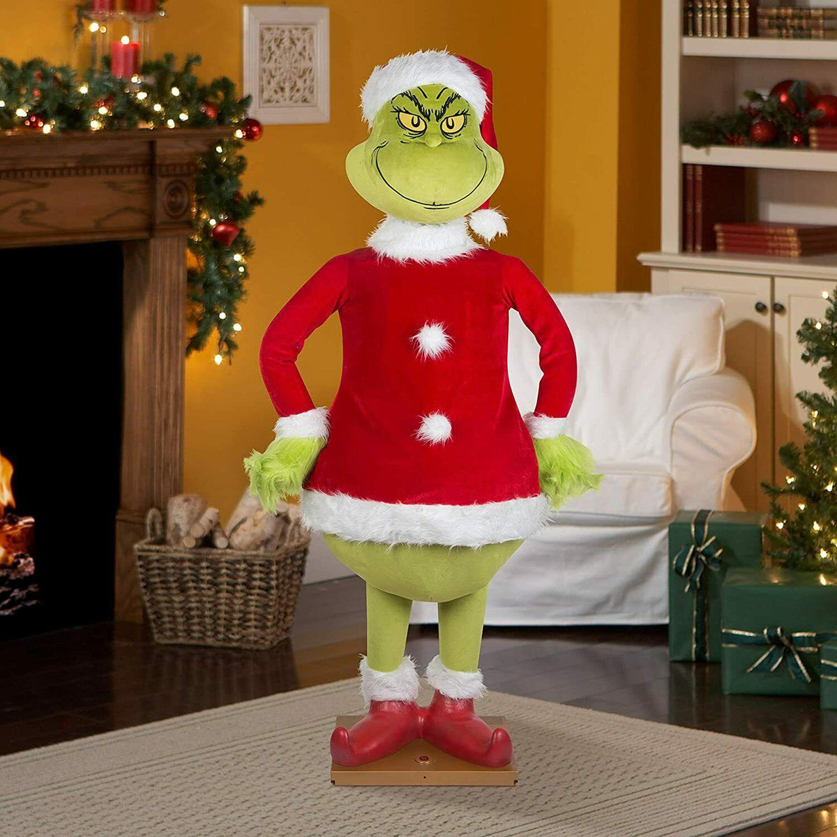 Gemmy Grinch Life Size Animated Character 5.74ft New