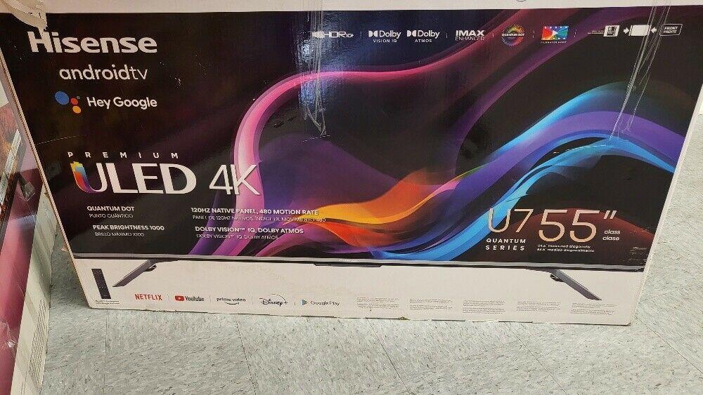 *local pick-up, hisense 55" u7g series quantum 4k uled android tv / 55u7g