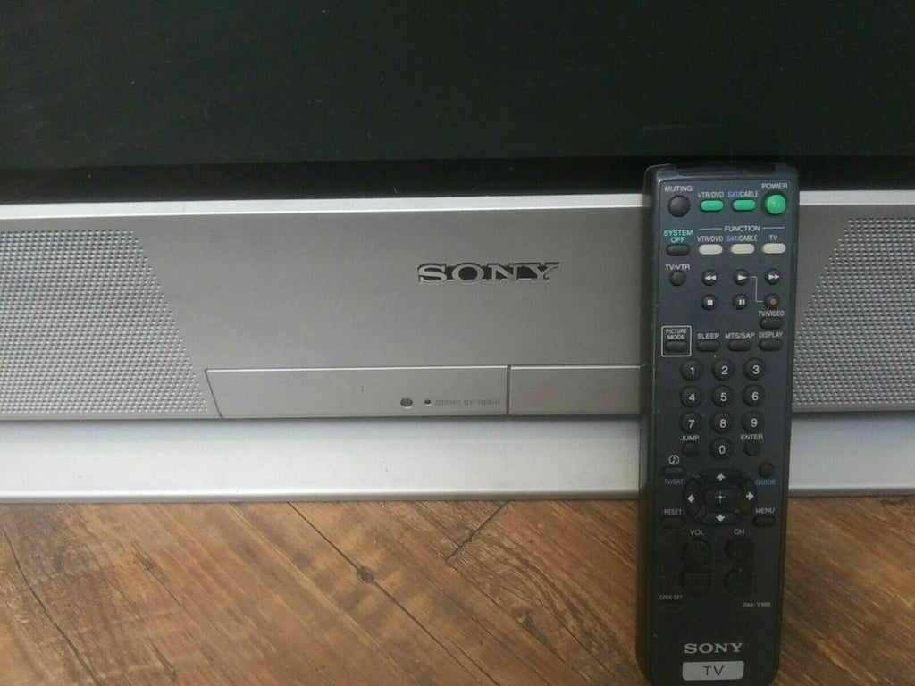 sony trinitron 36" retro gaming monitor crt kv-36fs12 4 av inputs with remote!
