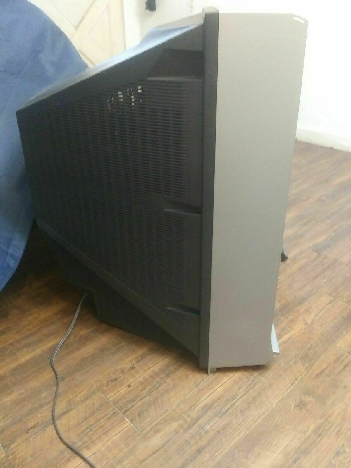 sony trinitron 36" retro gaming monitor crt kv-36fs12 4 av inputs with remote!
