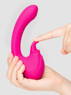 Vive MIKI Rechargeable Pulsing and Flickering Silicone Rabbit Vibrator, Pink