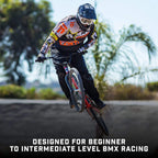 Mongoose Title 24 BMX Race Bike, 24-inch Wheels, Beginner or Returning Riders, Lightweight Tectonic T1 Aluminum Frame and Internal Cable Routing