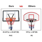 OverPatio Outdoor Portable Youth Basketball Hoop &amp; Goal Stand, 7ft -10ft Height Adjustable
