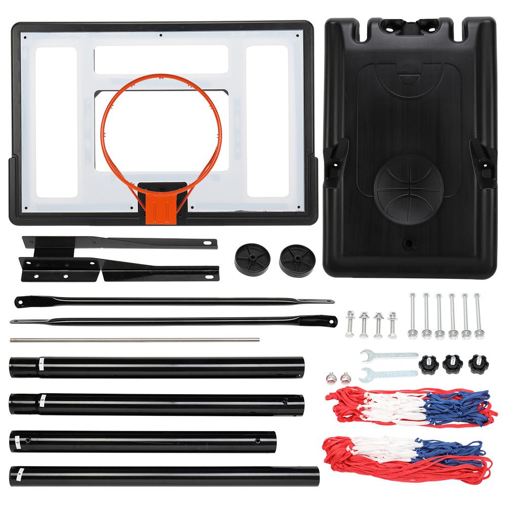 UBesGoo Kids Youth Portable Basketball Hoop, 6.9'-10' Height Adjustable Basketball Goal Stand, with 34 Inch PVC Backboard