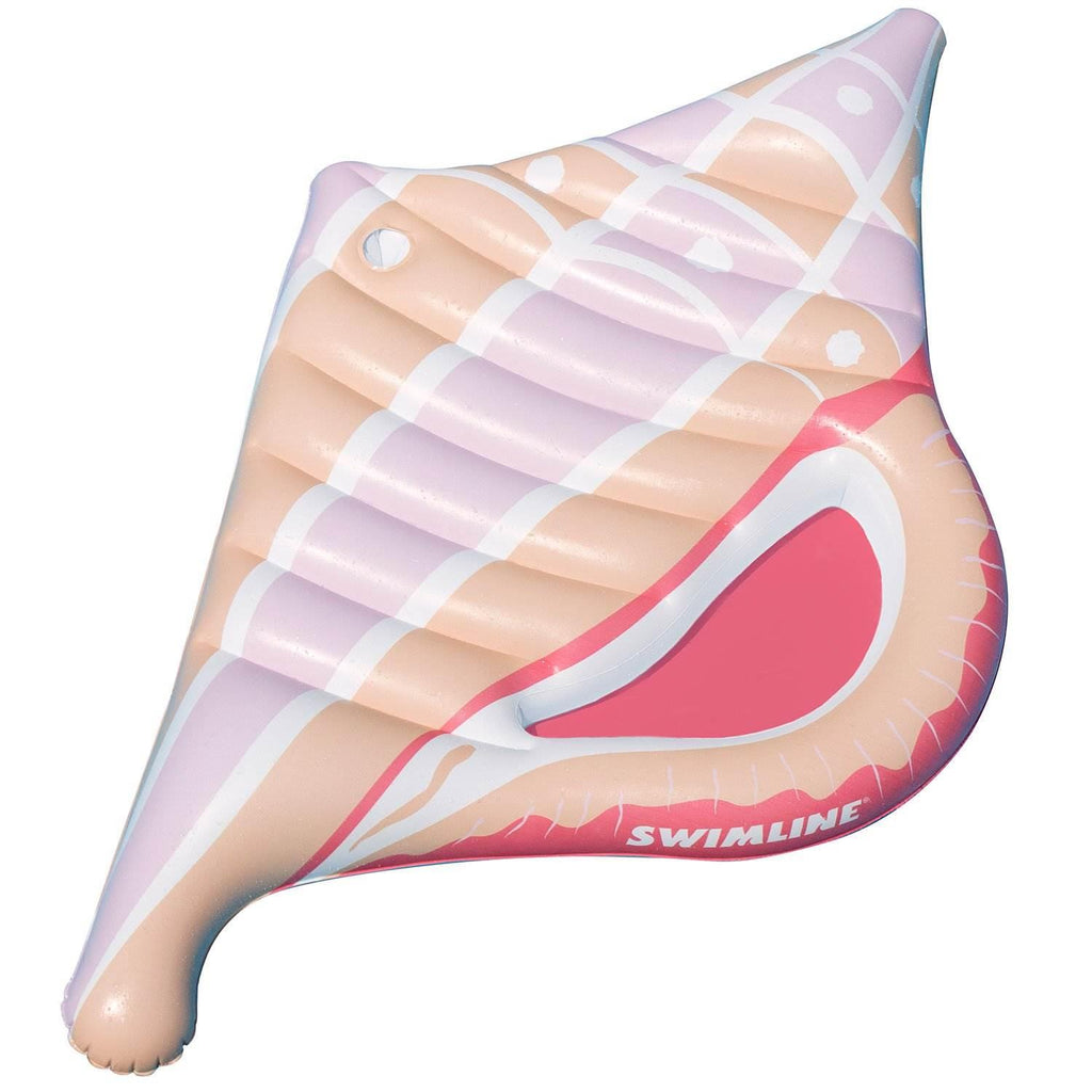 Swimline Inflatable Conch Floating Lounger Raft Mat for Swimming Pool (6 Pack)