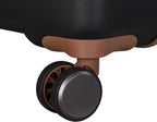 Quaint 31" Hardside Checked 8 Wheel Expandable Spinner, Black with Almond Trim