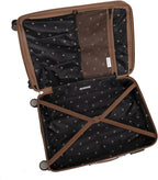 Quaint 31" Hardside Checked 8 Wheel Expandable Spinner, Black with Almond Trim