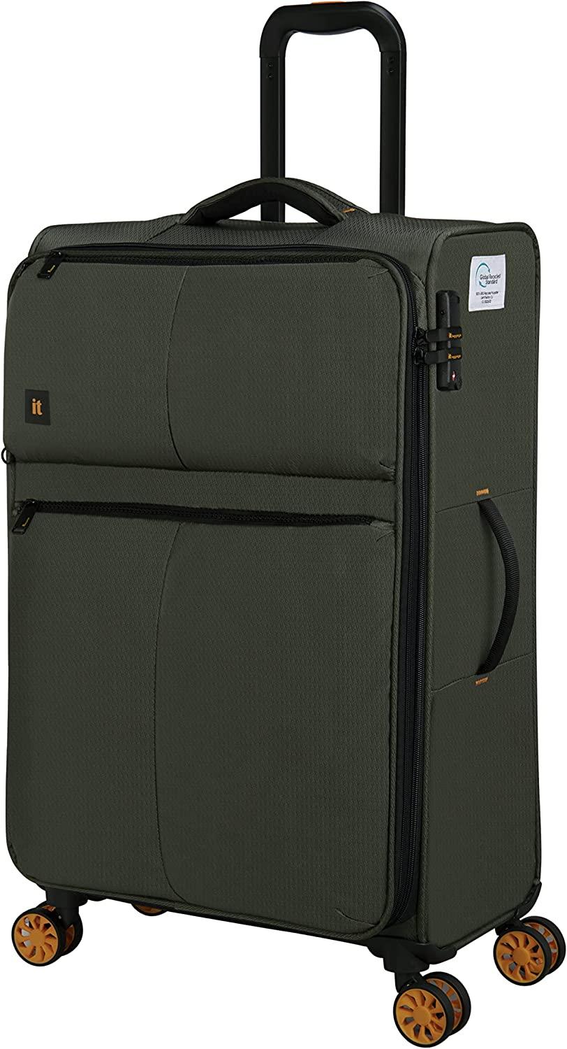 Lykke 28" Softside Checked 8 Wheel Spinner, Rifle Green