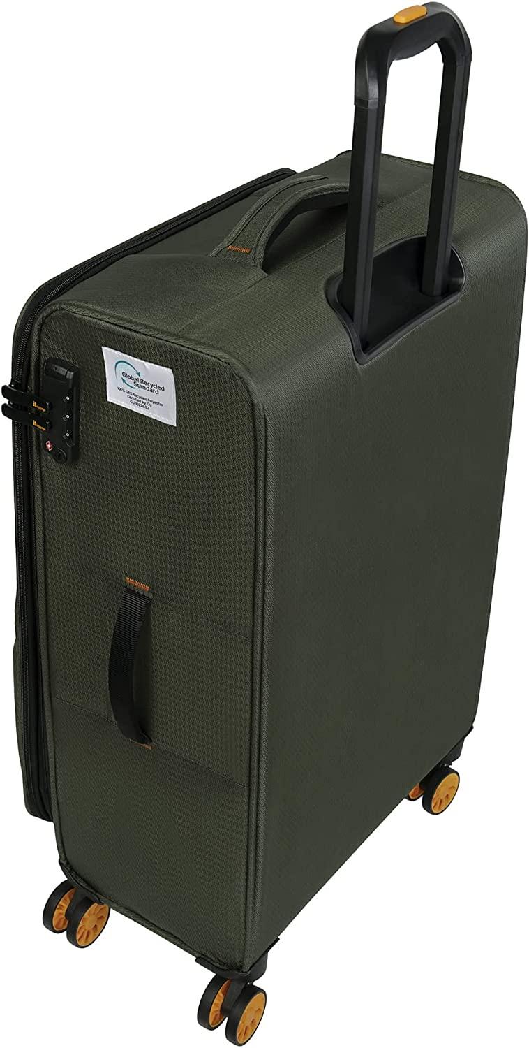 Lykke 28" Softside Checked 8 Wheel Spinner, Rifle Green