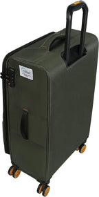 Lykke 28" Softside Checked 8 Wheel Spinner, Rifle Green