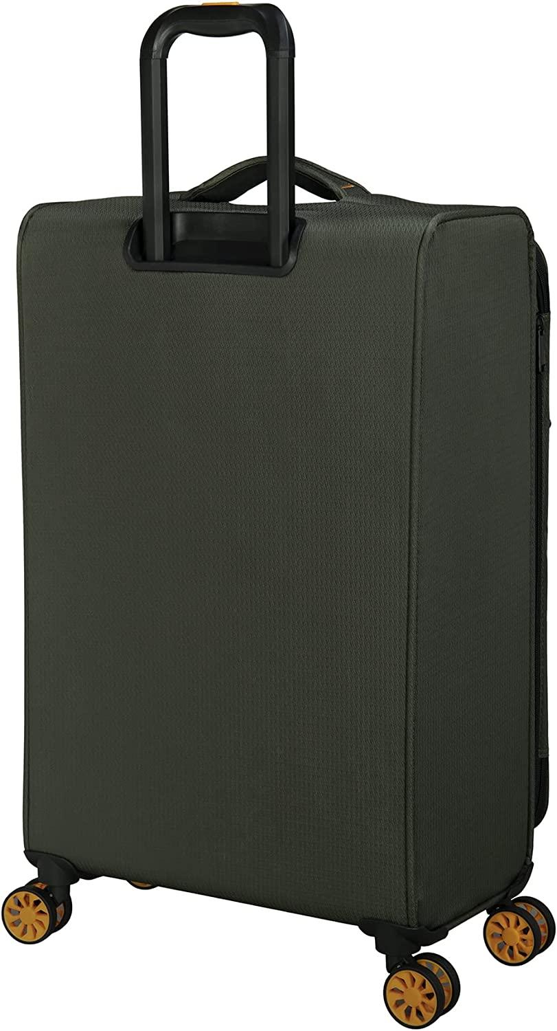 Lykke 28" Softside Checked 8 Wheel Spinner, Rifle Green