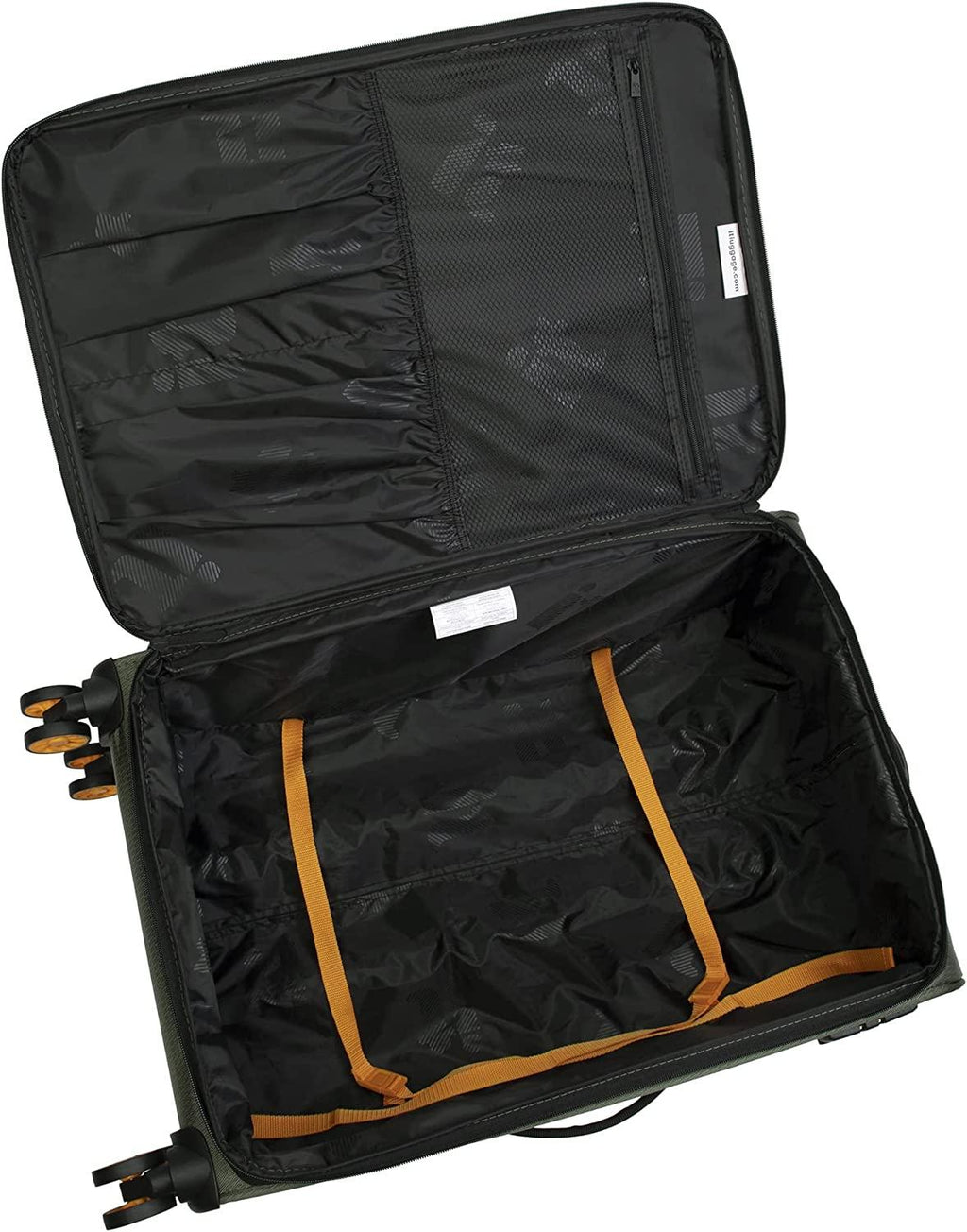 Lykke 32" Softside Checked 8 Wheel Spinner, Black