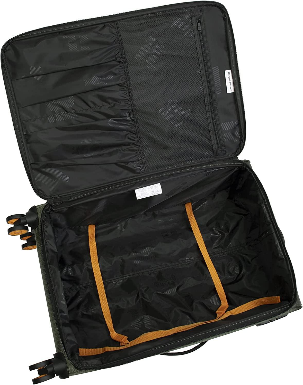 Lykke 32" Softside Checked 8 Wheel Spinner, Black