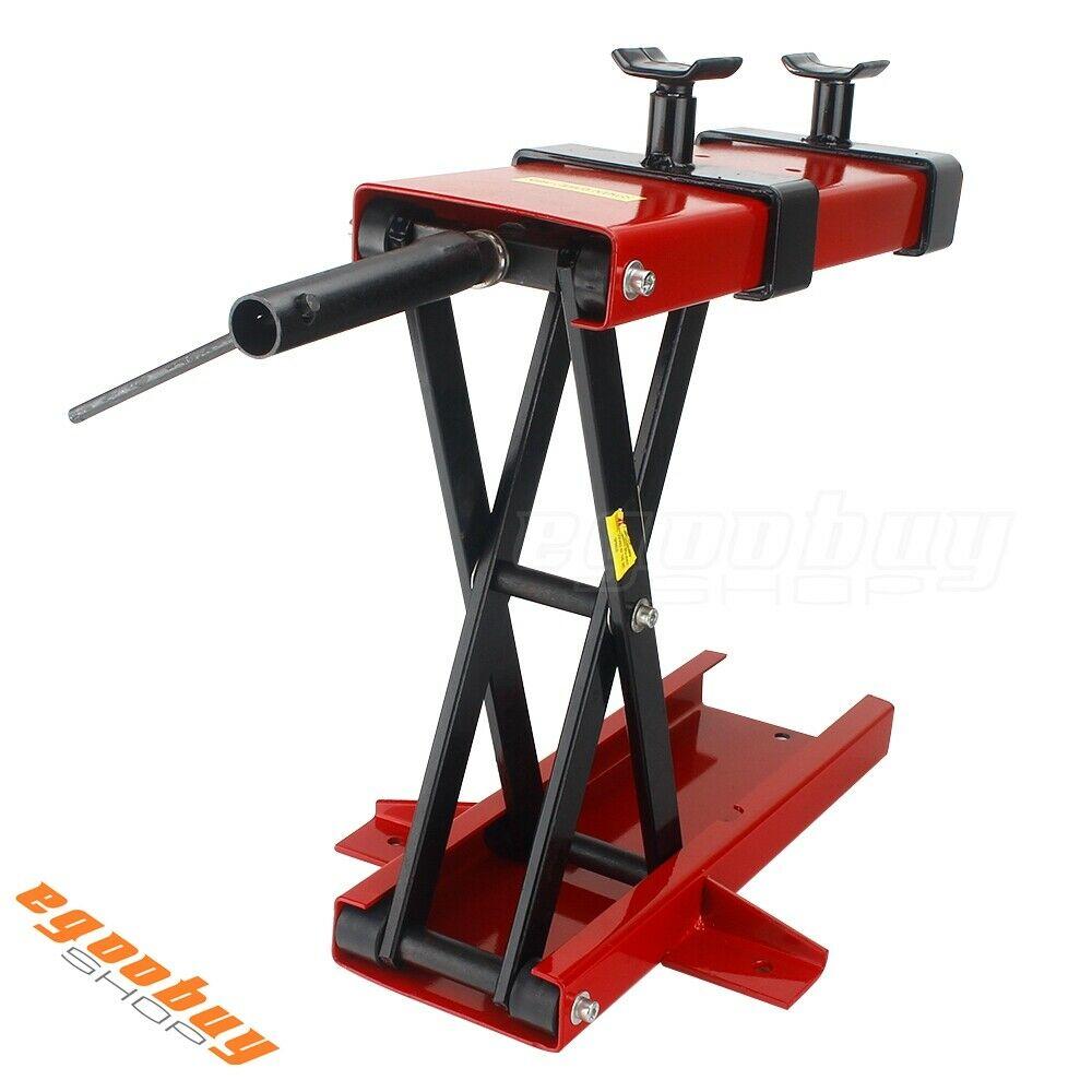 1100 LB Universal ATVs Motorcycles Center Scissor Lift Jack Hoist Stand 9.5-50cm