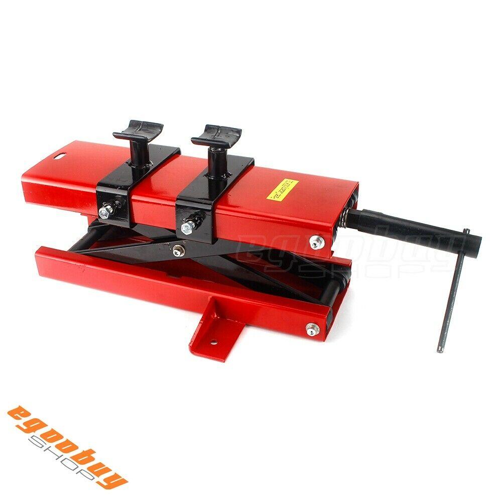 1100 LB Universal ATVs Motorcycles Center Scissor Lift Jack Hoist Stand 9.5-50cm