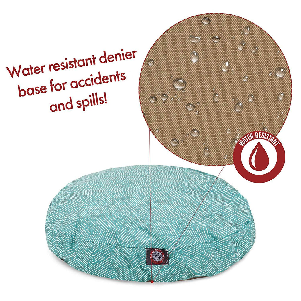 Majestic Pet Teal Native Medium Round Indoor Outdoor Pet Dog Bed with Removable Washable Cover Products