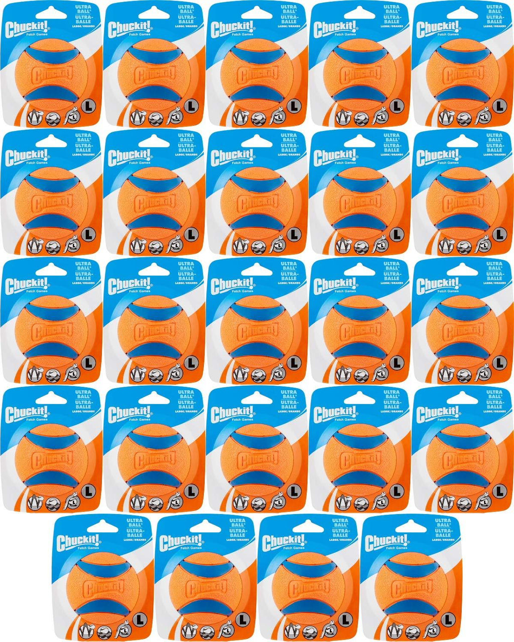 Chuck It! Ultra Ball Dog Toy, Large, 24 Pack
