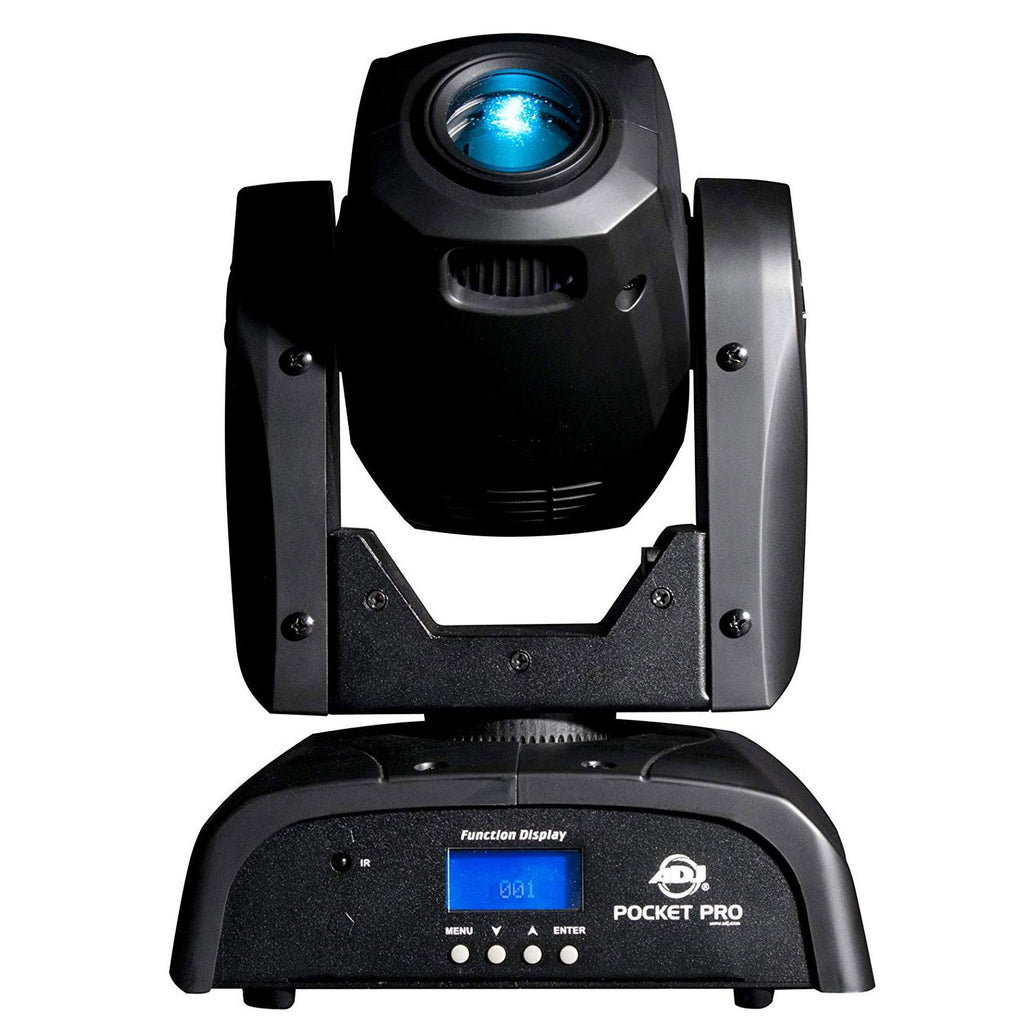 ADJ POCKET PRO 25W Mini Spot Moving Light w/ 7 Colors &amp; Fog Machine &amp; Fog Fluid