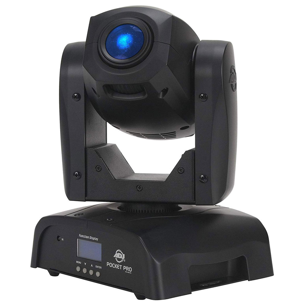 ADJ POCKET PRO 25W Mini Spot Moving Light w/ 7 Colors &amp; Fog Machine &amp; Fog Fluid