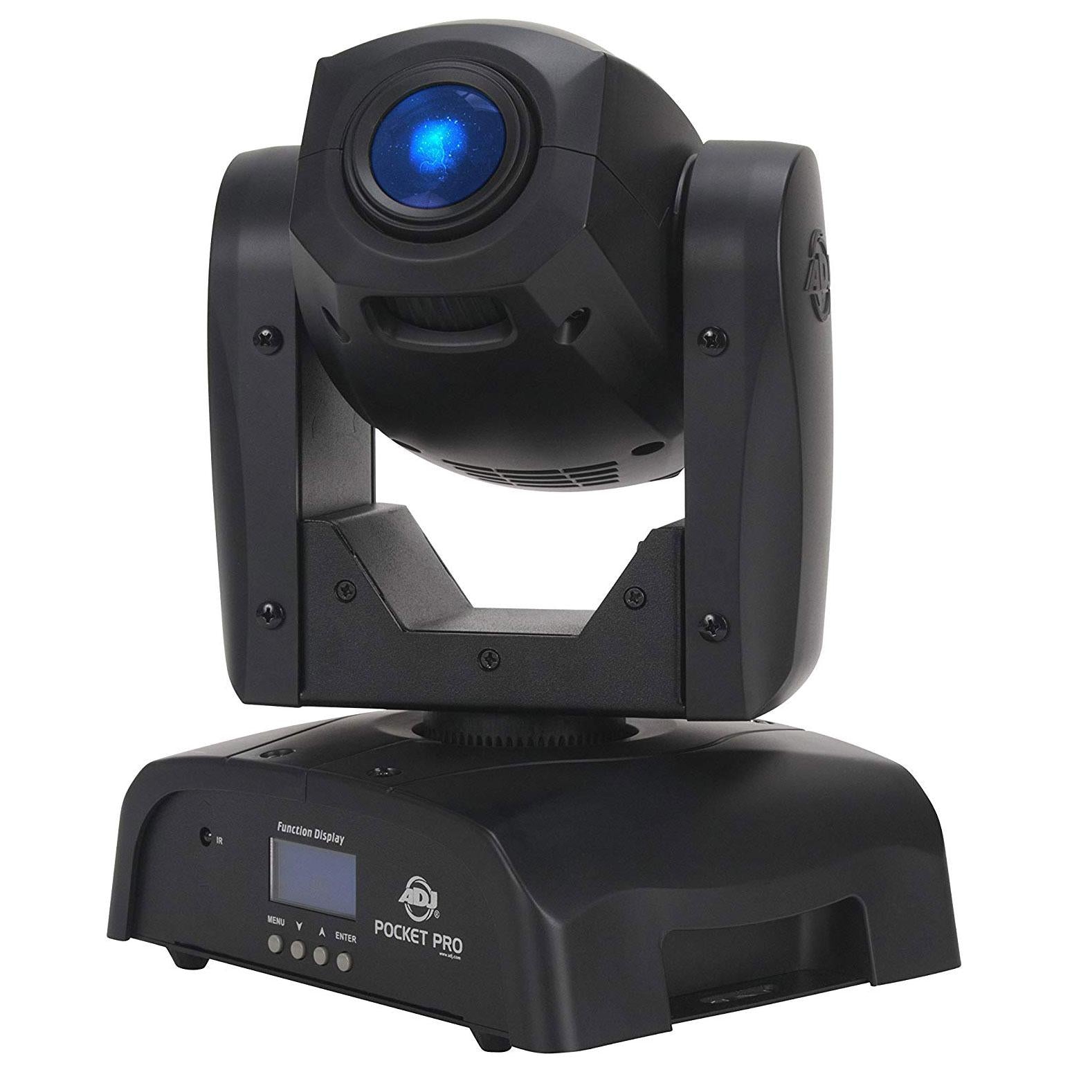 ADJ POCKET PRO 25W Mini Spot Moving Light w/ 7 Colors &amp; Fog Machine &amp; Fog Fluid